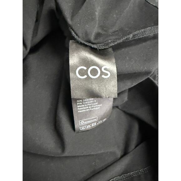 COS T-Shirt Dress Women's Large Short Sleeve Lace Crochet Trim LBD - Picture 6 of 7